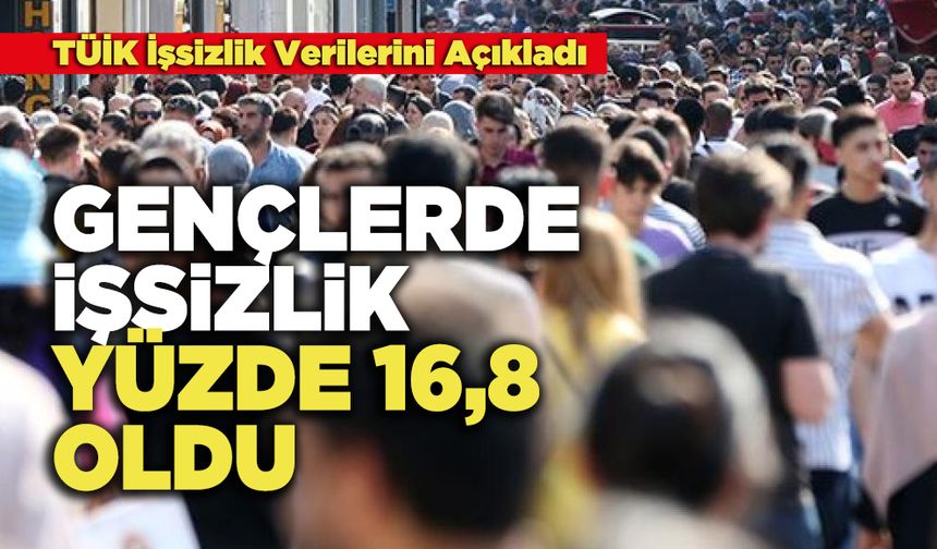 TÜİK İşsizlik Verilerini Açıkladı: Gençlerde İşsizlik Yüzde 16.8 Oldu