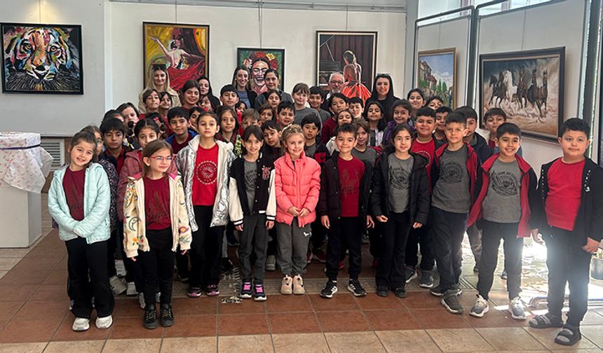 Öğrenciler resim sevgisiyle tanıştı