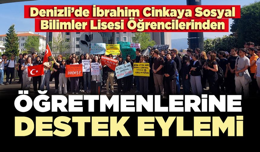 İCSB Lisesi Öğrencilerinden öğretmenlerine destek eylemi