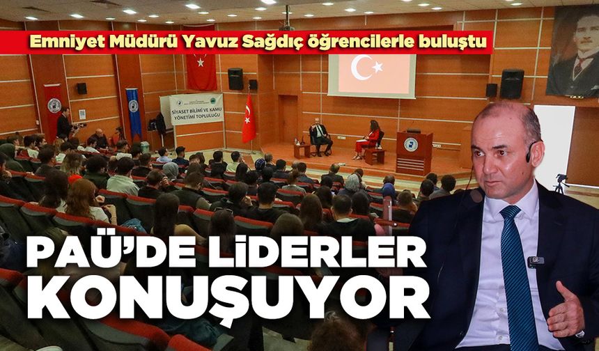 Emniyet Müdürü Yavuz Sağdıç öğrencilerle buluştu