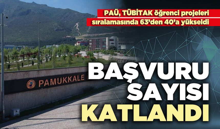 PAÜ’nün, TÜBİTAK  başvuru sayısı katlandı