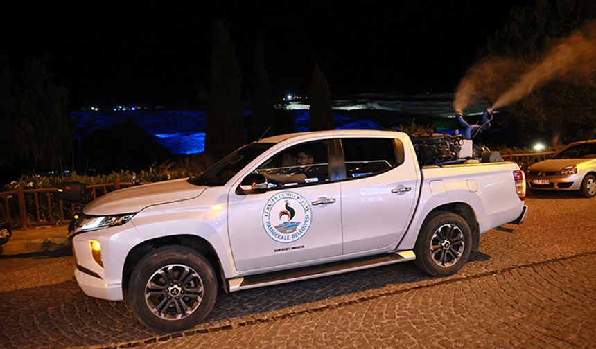 Pamukkale’de gece ilaçlamaları başladı