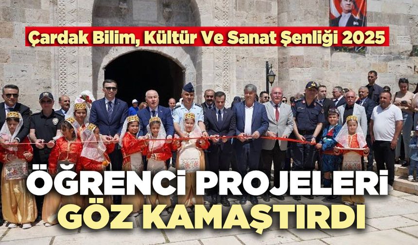 Çardak da Öğrenci projeleri göz kamaştırdı