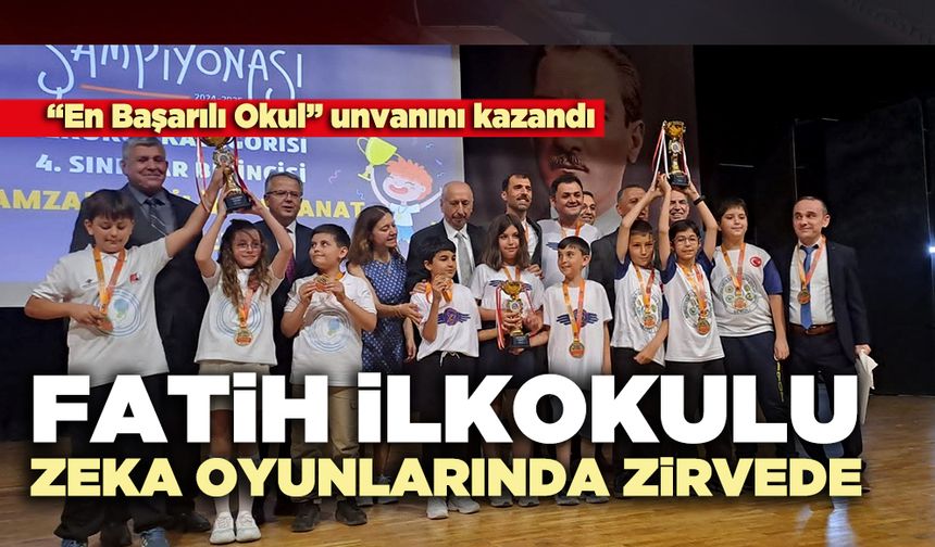 Fatih İlkokulu zeka oyunlarında zirvede