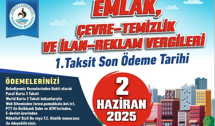 Pamukkale Belediyesi'nde Vergi Ödemeleri İçin Hazırlıklar Tamamlandı
