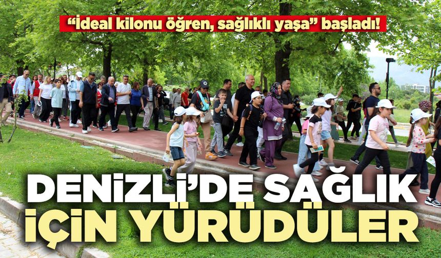 Denizli’de sağlık için yürüdüler