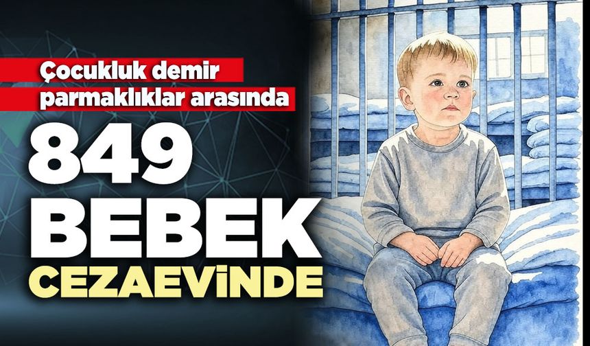 Çocukluk demir parmaklıklar arasında: 849 bebek cezaevinde