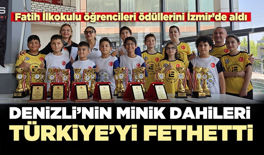 Denizli’nin minik dahileri Türkiye’yi fethetti