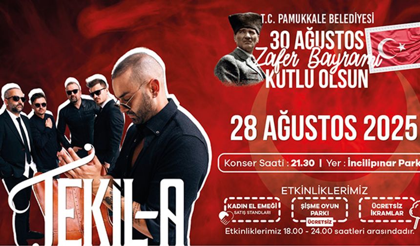 Pamukkale'de 30 Ağustos coşkusu erken başlıyor