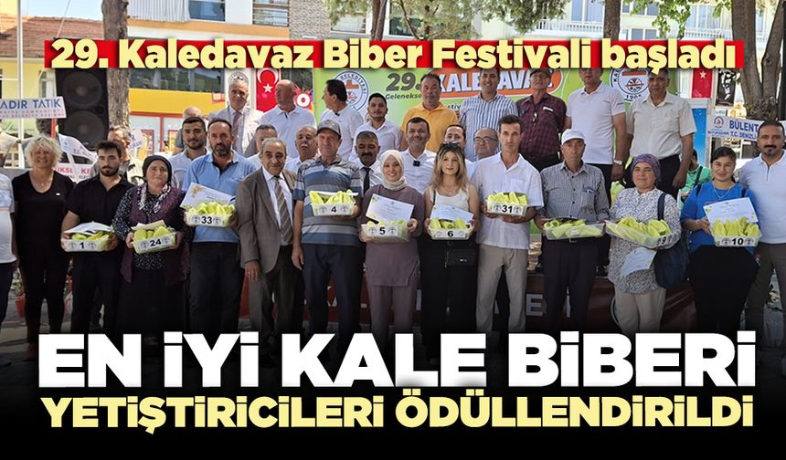 En iyi Kale biberi yetiştiricileri ödüllendirildi