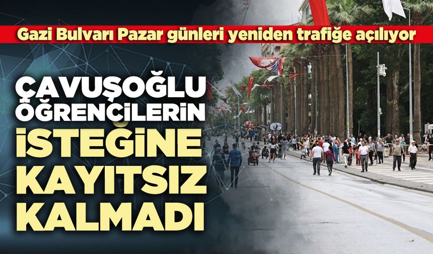 Çavuşoğlu öğrencilerin isteğine kayıtsız kalmadı