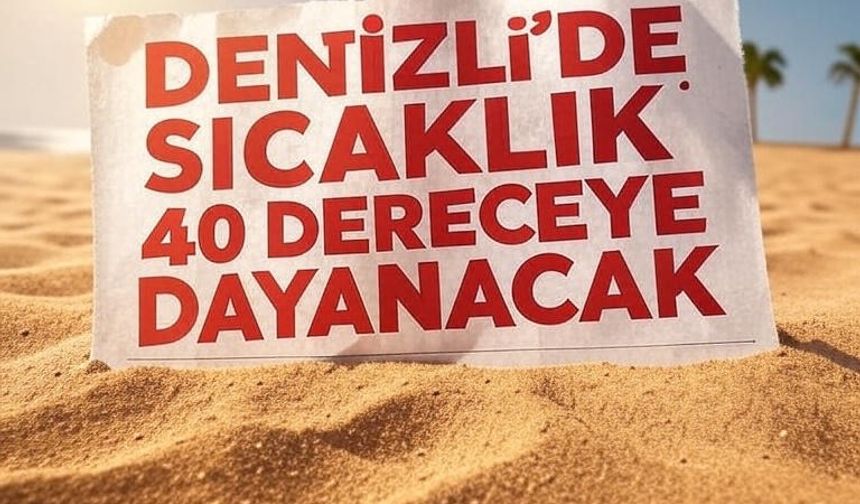 Denizli’de Sıcaklar 40 Dereceyi Bulacak