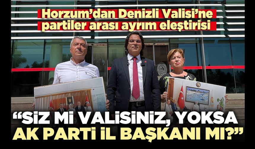 Ali Osman Horzum : “Siz mi valisiniz, yoksa Ak Parti il başkanı mı?”