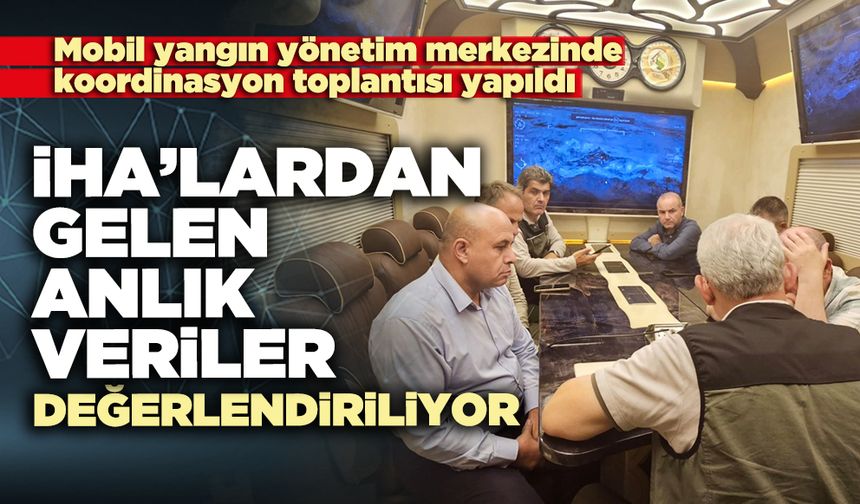 İHA’lardan gelen anlık veriler değerlendiriliyor