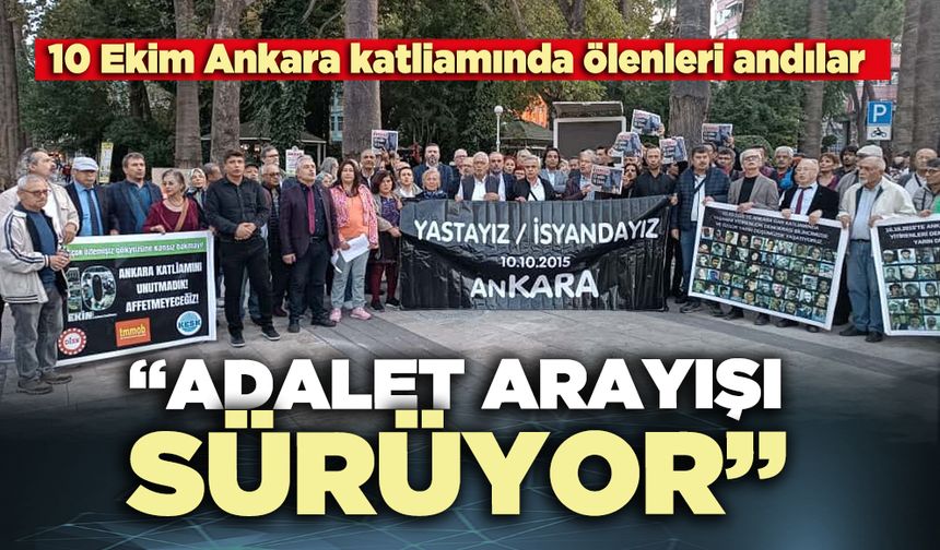 10 Ekim Ankara katliamında ölenleri andılar: “Adalet arayışı sürüyor”