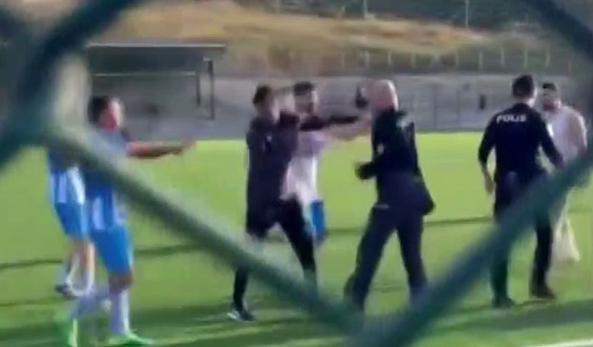 Amatör maçta polisin davranışına soruşturma başlatıldı