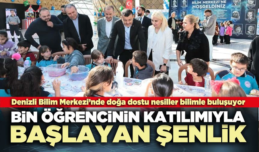 Bin öğrencinin katılımıyla başlayan şenlik