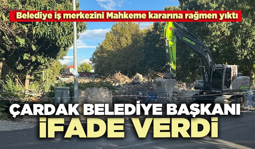 Çardak belediye başkanı ifade verdi