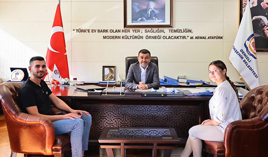 Denizli Büyükşehir’den kırsalda evlenen gençlere tam destek