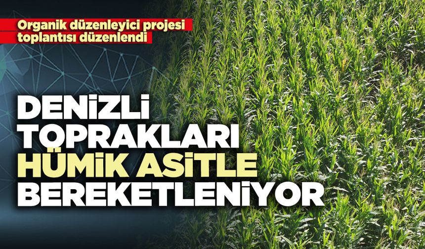 Denizli toprakları hümik asitle bereketlendiriliyor