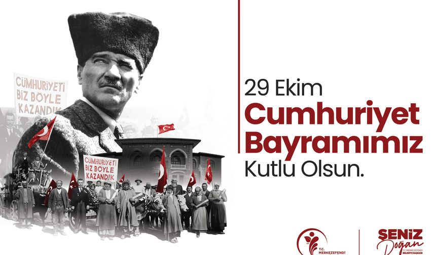 Merkezefendi Belediyesi Cumhuriyet Bayramı Kutlama İlanı