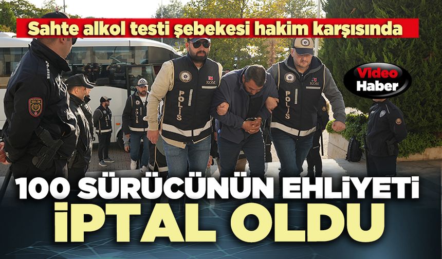 100 Sürücünün ehliyeti iptal oldu