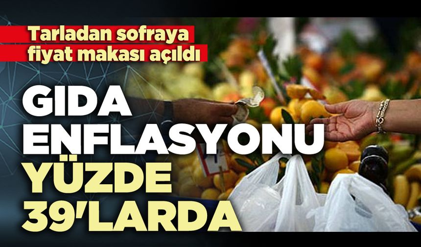 Gıda enflasyonu yüzde 39'larda