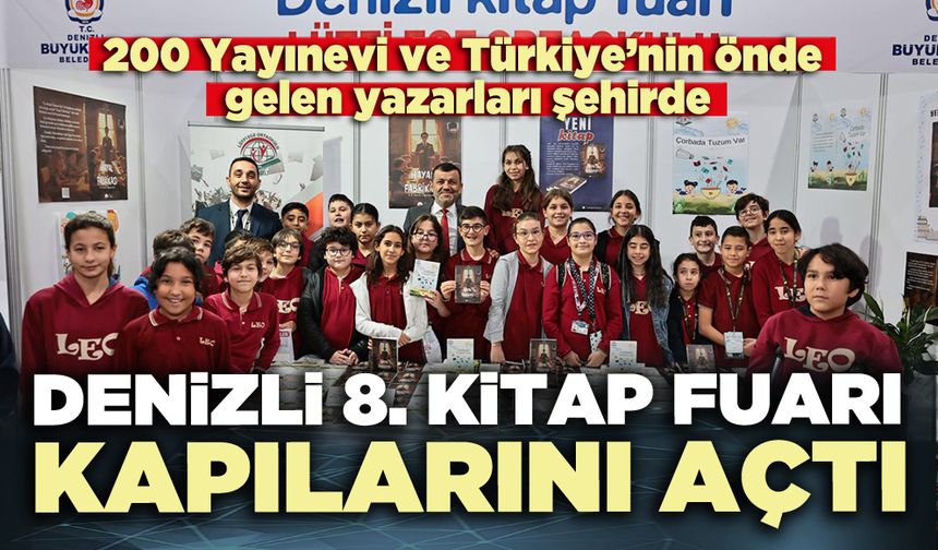 Denizli 8. Kitap Fuarı kapılarını açtı