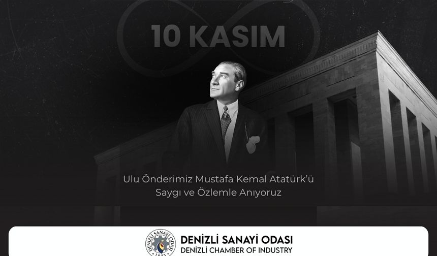 Denizli Sanayi Odası 10 Kasım İlanı