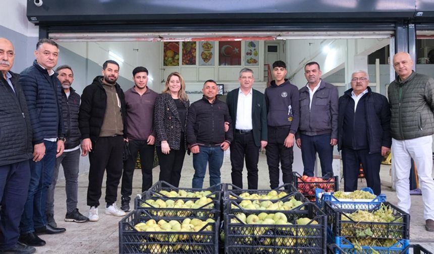 Subaşıoğlu hal ve terminal esnafıyla buluştu