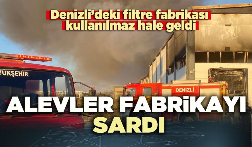 Alevler fabrikayı sardı