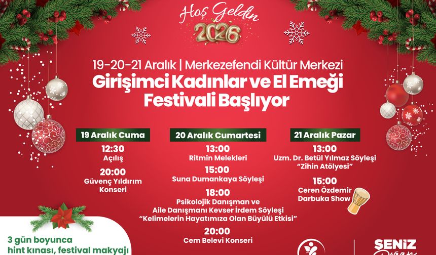 Merkezefendi Belediyesi Girişimci Kadınlar El Emeği Festivali 19-17 Aralık Popup Reklam
