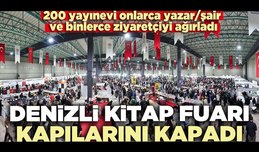 Denizli Kitap Fuarı kapılarını kapadı