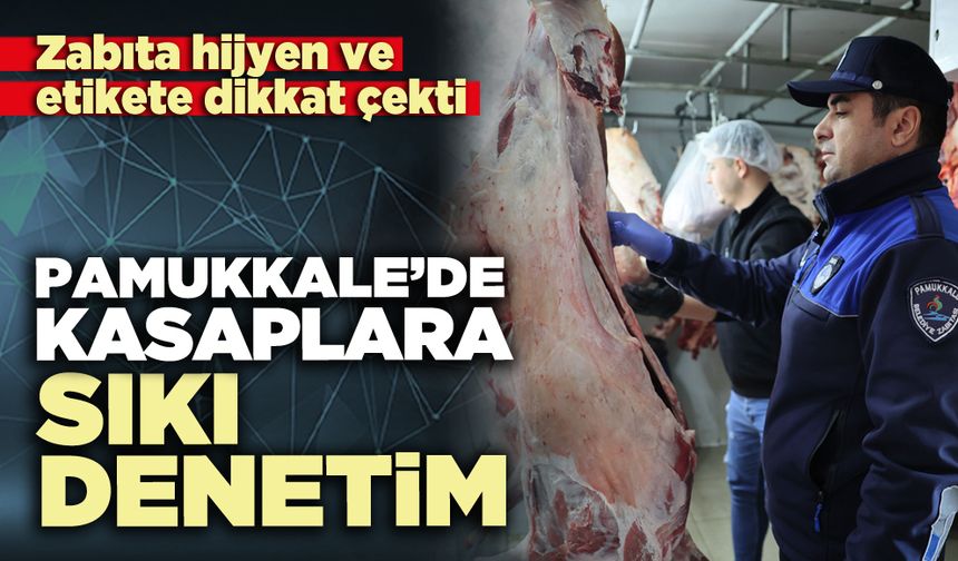 Pamukkale’de kasaplara sıkı denetim