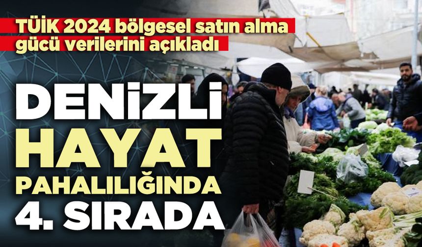 Denizli hayat pahalılığında 4. sırada