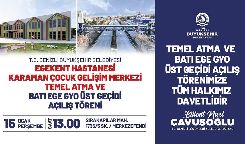 Denizli Büyükşehir Belediyesi Karaman Çocuk Gelişim Merkezi 14 Ocak