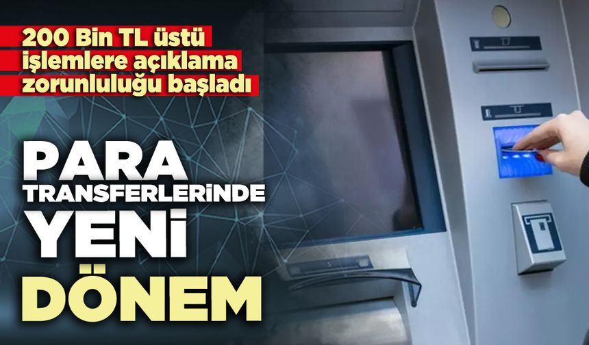 Para transferlerinde yeni dönem