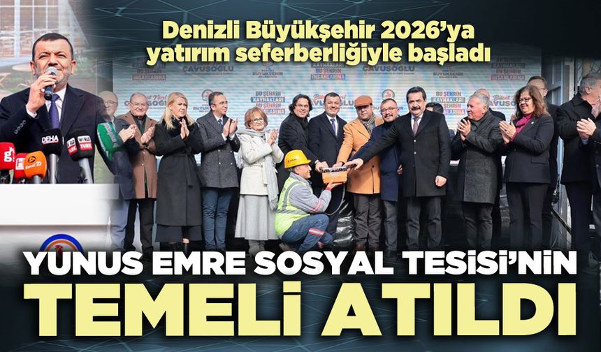 Yunus Emre Sosyal Tesisi’nin temeli atıldı