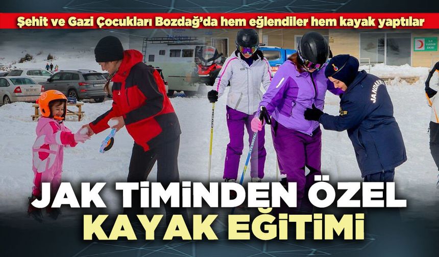 JAK timinden özel kayak eğitimi