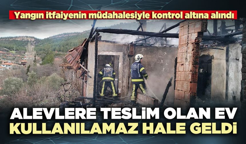 Alevlere teslim olan ev kullanılamaz hale geldi
