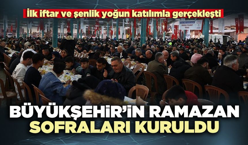 Büyükşehir’in ramazan sofraları kuruldu