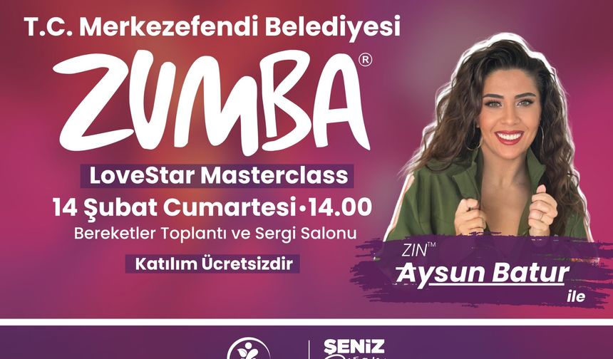 Merkezefendi Belediyesi Zumba Etkinliği 12 Şubat 2026 Reklamı
