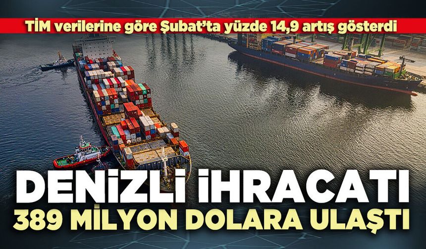 Denizli ihracatı 389 milyon dolara ulaştı