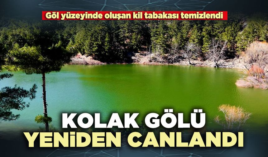Kolak Gölü yeniden canlandı