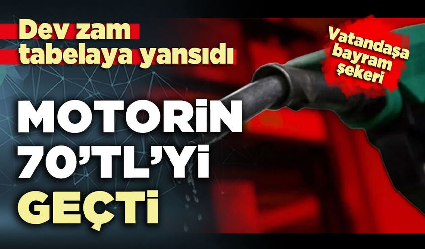 Tabela değişti: Motorine dev zam geldi!
