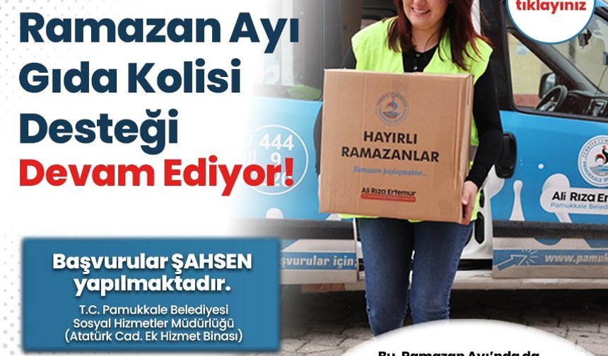 Pamukkale Belediyesi Ramazan Kolisi Desteği Duyuru Popup İlanı 14 Mart 2026