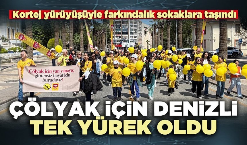 Çölyak için Denizli tek yürek oldu