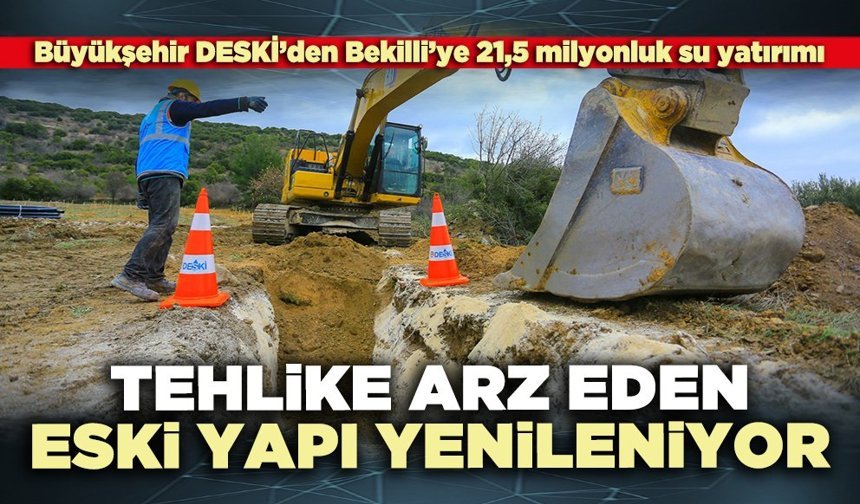 Tehlike arz eden eski yapı yenileniyor