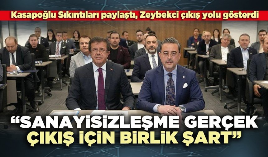 “Sanayisizleşme gerçek, çıkış için birlik şart”