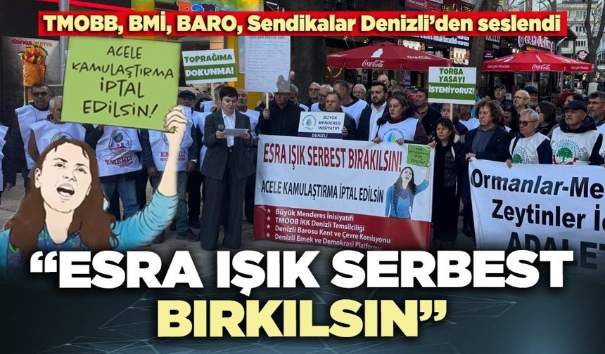 Denizli’den seslendiler:  “Esra Işık serbest bırakılsın!”